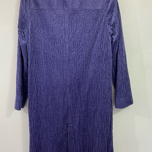 Anthropologie Corduroy Duster Jacket NWT Purple Sz 6 Funky 70s Retro Festival - Picture 3 of 12
